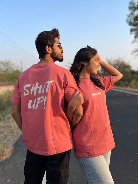 SHUT UP! OVERSIZED UNISEX T-SHIRT
