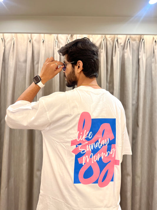 LAZY SUNDAY MORNING OVERSIZED UNISEX T-SHIRT