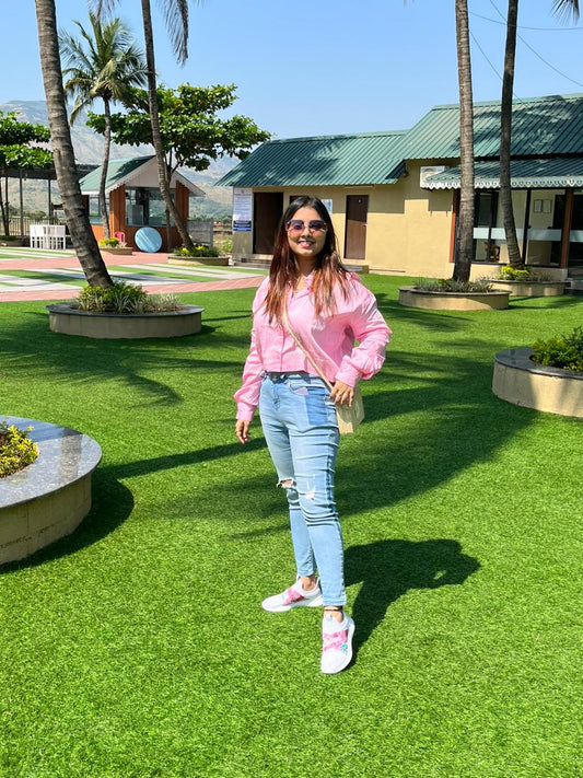COTTON CANDY CROP SHIRT